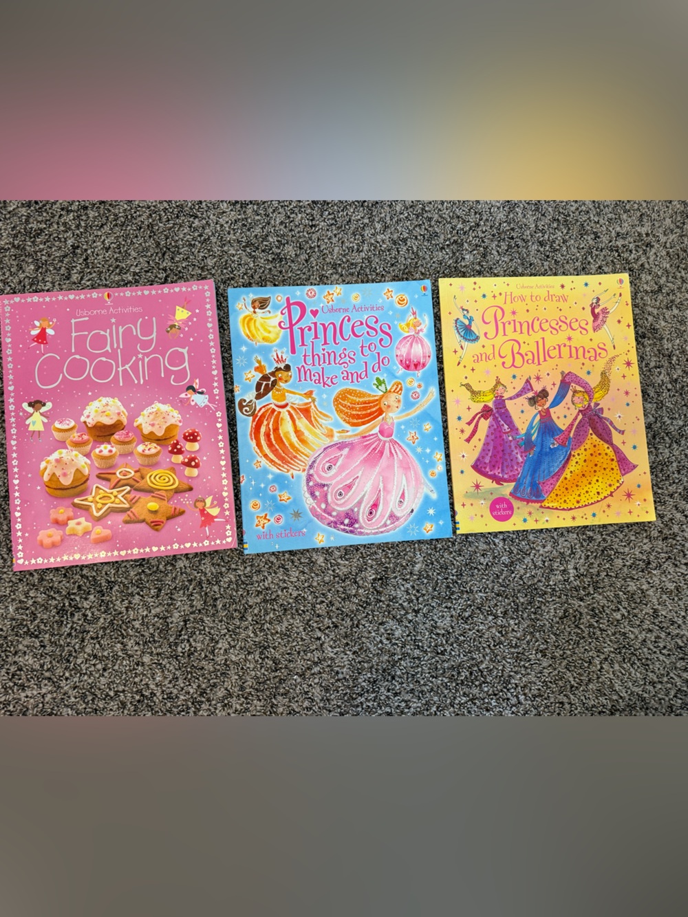Usborne Girls Book Lot Fairies and Princesses